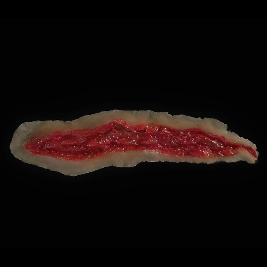 6 Large Open Wounds Laceration Skin Tear Easy to Apply and Use for EMS Scenario Training, Cosplay, & Fun