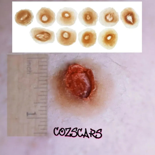 10 Pack Gunshot Wounds / Easy to Apply / Great for EMS Scenario Training, Cosplay, & Fun