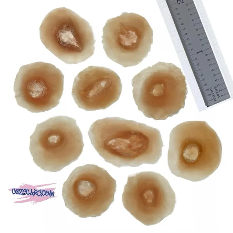 Realistic Gunshot Wound FX Makeup: 10 Pack, Cosplay & Training