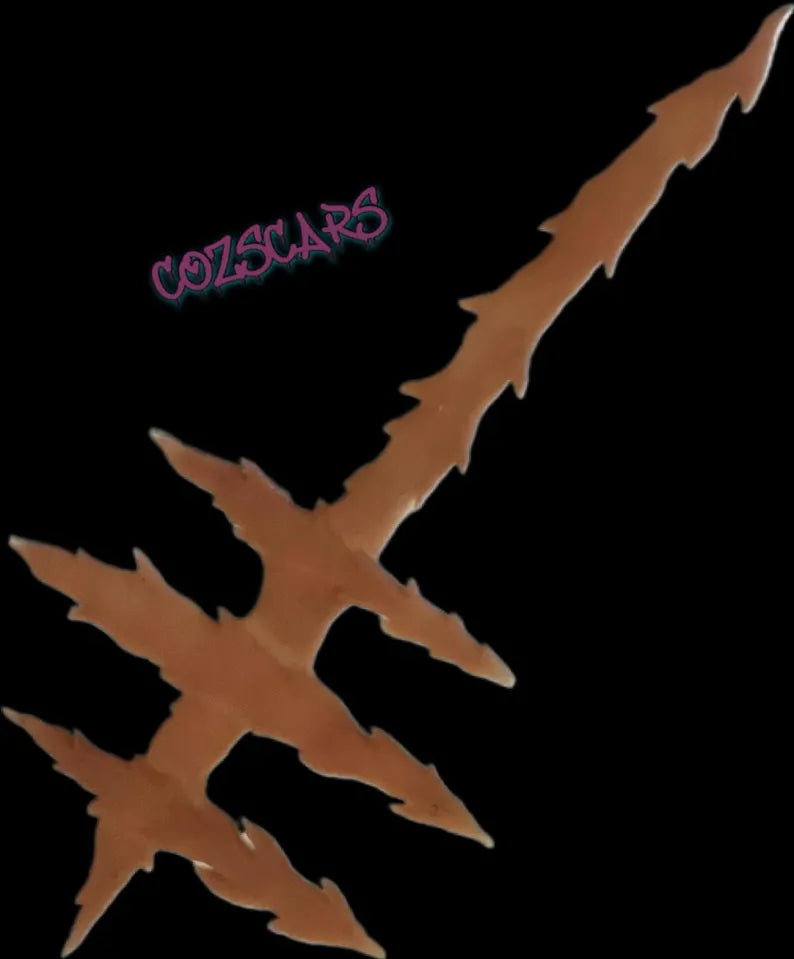Kamado Tanjiro cosplay character scar kit from Demon Slayer. 1 Shoulder, 2 head variations and 4 accessory scars. Accurate life size design